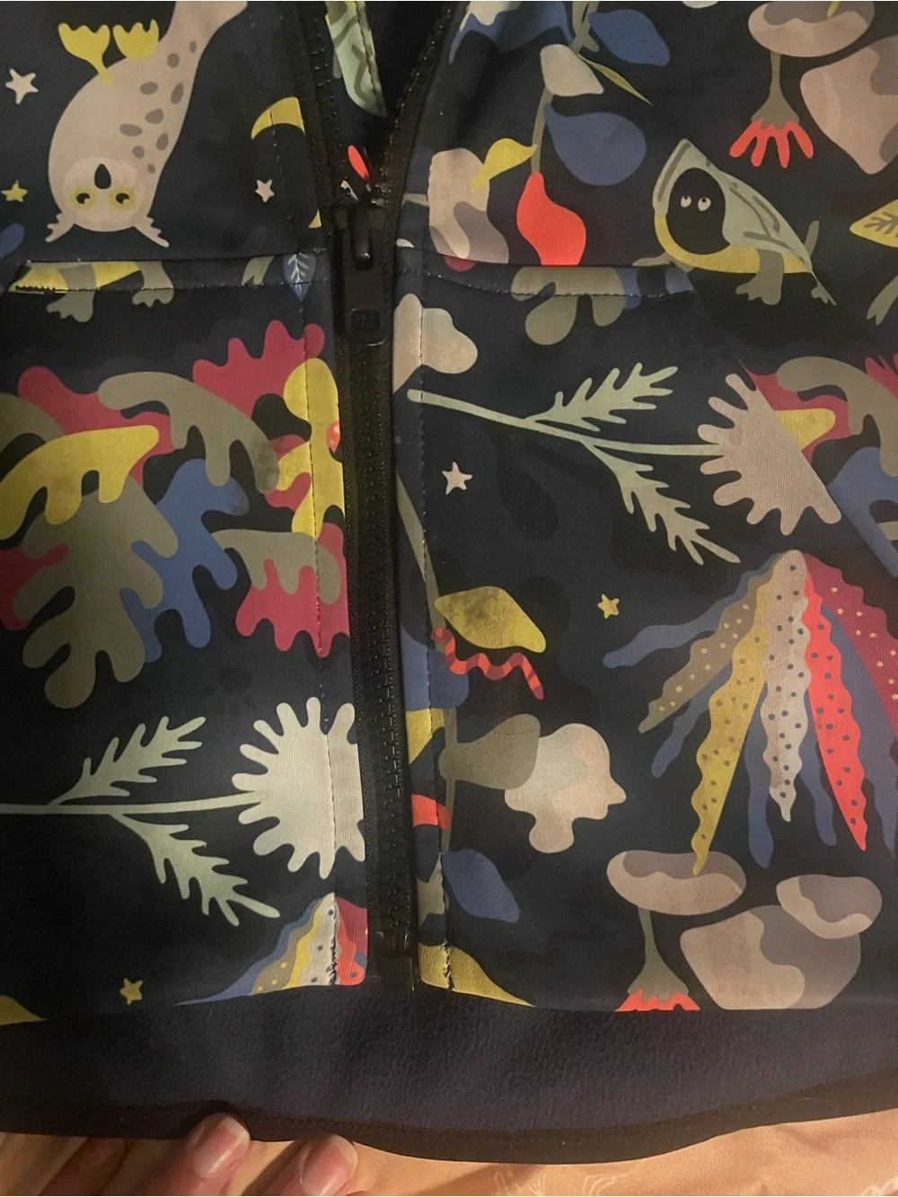 Kids' Burton Black Multicolor Patterned Hooded Jacket